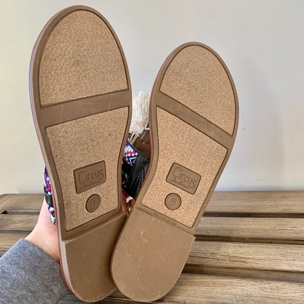 Sam Edelman Brice Fringe Tassel Thong Flat Sandals - Picture 5 of 5